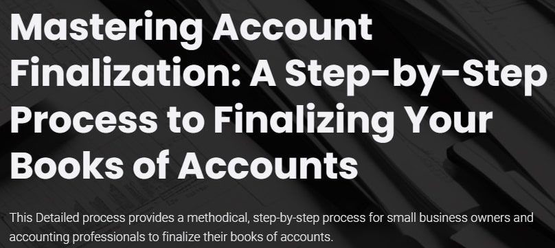 Process of Account Finalization